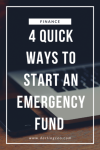 quickly start an emergency fund. How to start saving today even if you are living paycheck to paycheck.